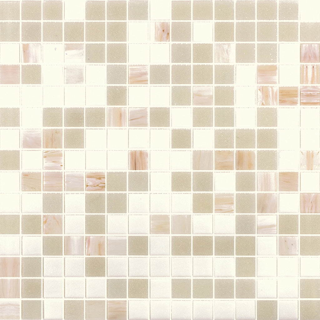 White Gray 12x12 Glossy Uniform Square Glass Mosaic Tile (20 pack, 20 sq ft/case) - Sample