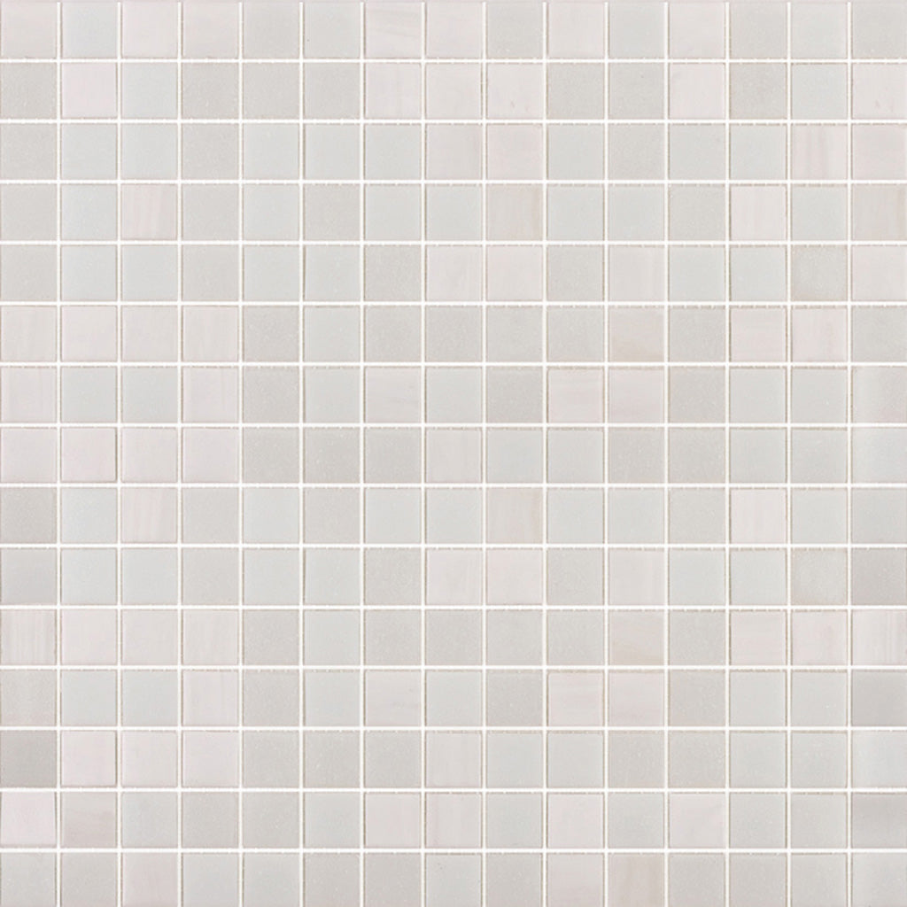 Pearl White 12x12 Uniform Square Glossy Glass Mosaic Tile (20 pack, 20 sq ft/case)