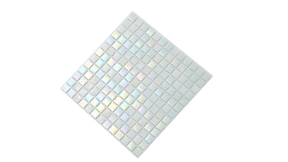 Cotton White 12x12 Glossy Square Glass Mosaic Tile (20 pack, 20 sq ft/case)