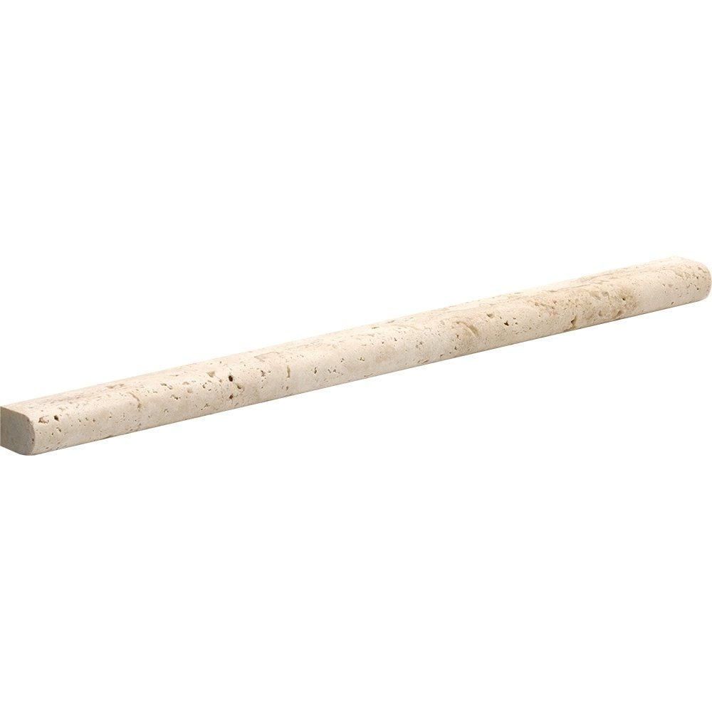Chiaro Honed Pencil Liner Travertine Moldings