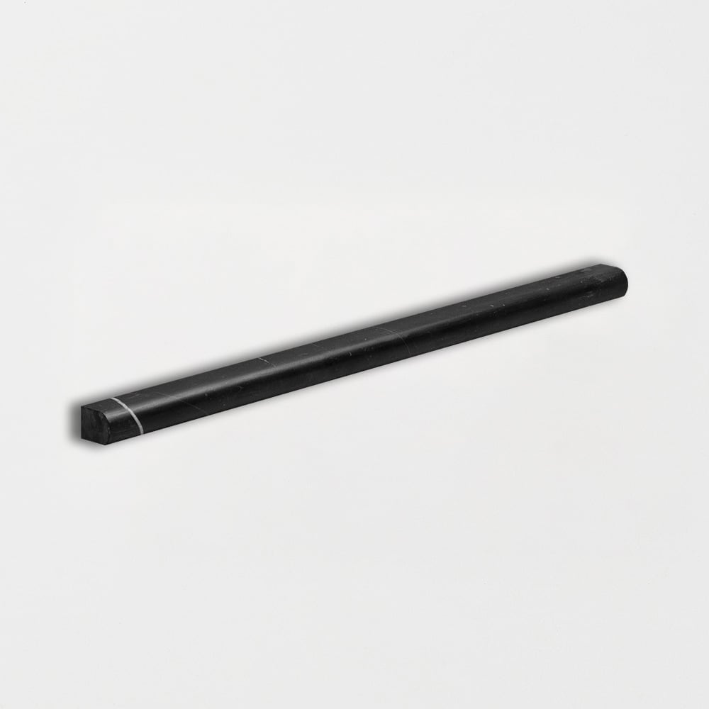 Black Honed Pencil Liner Marble Moldings