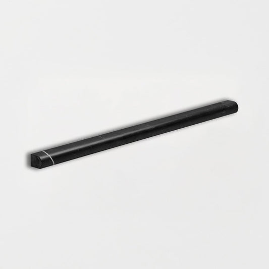 Black Honed Pencil Liner Marble Moldings