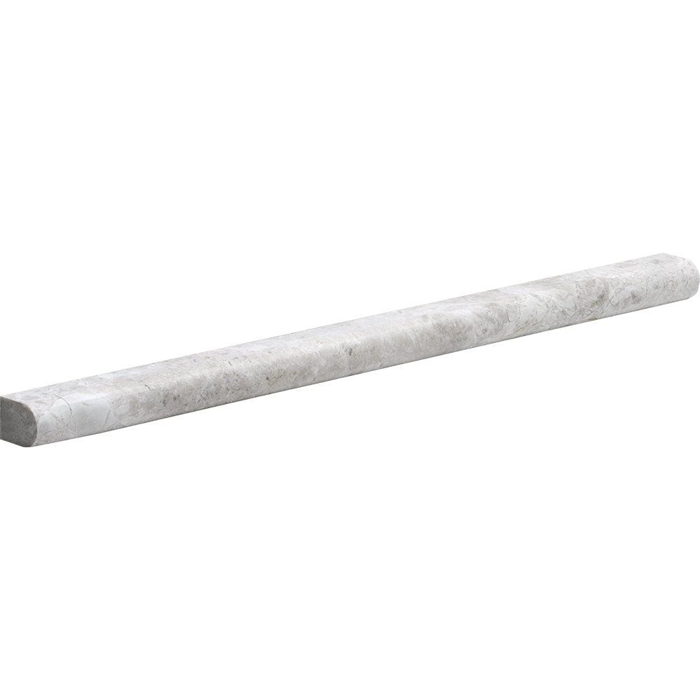 Silver Mystique Polished Pencil Liner Marble Moldings