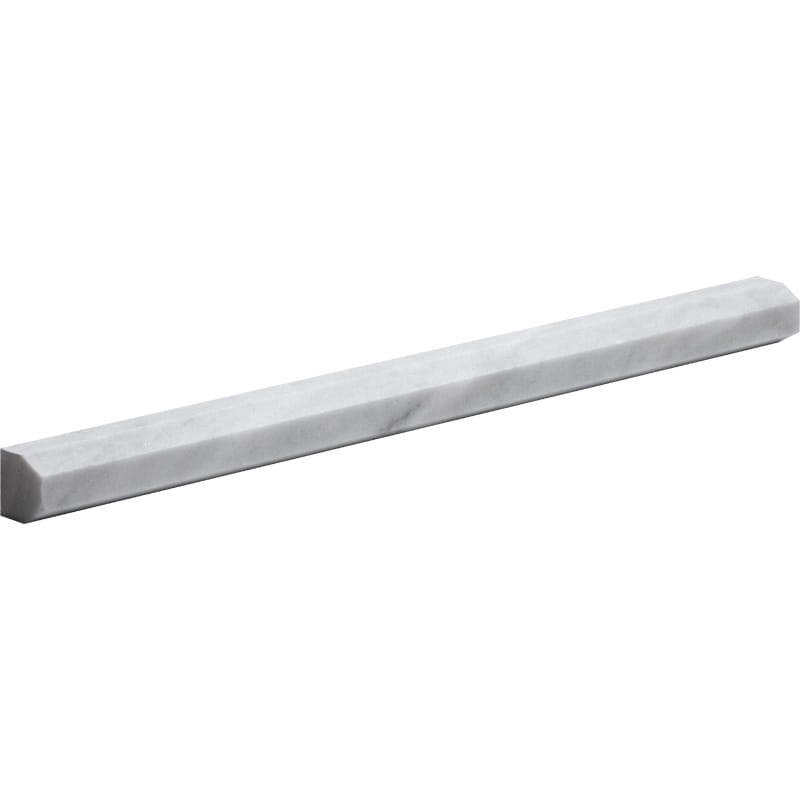 Carrara T Honed Pencil Liner Marble Moldings