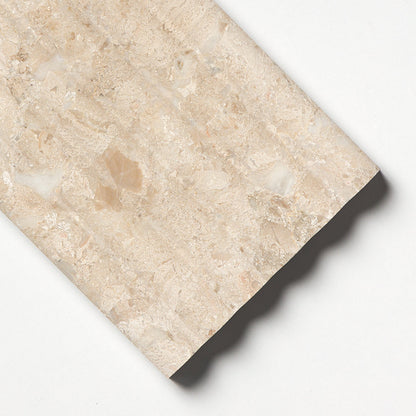 Royal Beige Honed Flute Trim Marble Accent Tiles