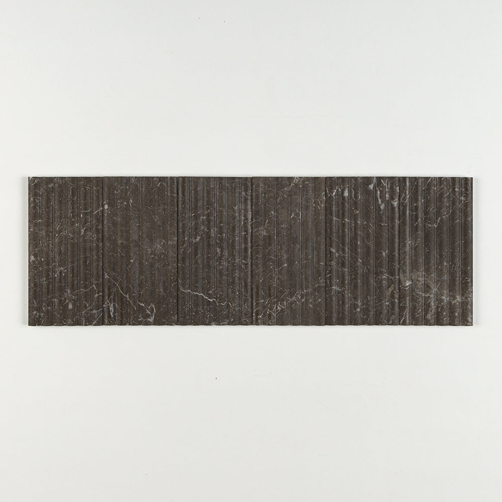 Nero Honed Flute Trim Marble Accent Tiles