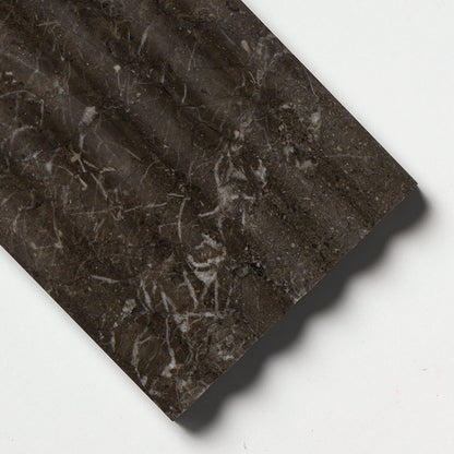 Nero Honed Flute Trim Marble Accent Tiles