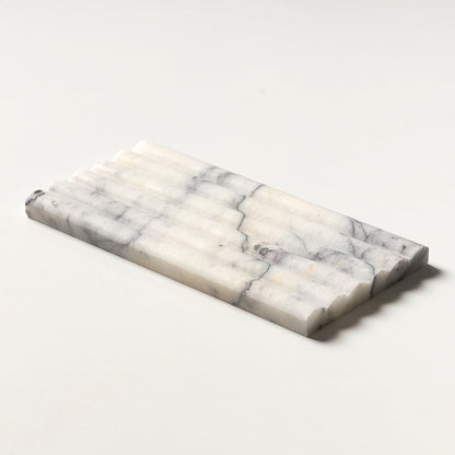 Lilac New York Honed Flute Trim Marble Accent Tiles