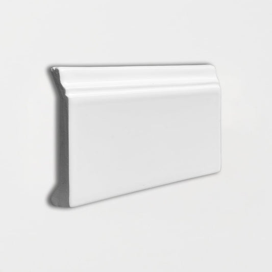 Blanche Glossy Base Trim Ceramic Moldings