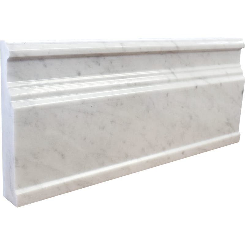 Italian Carrara Honed Base Marble Moldings