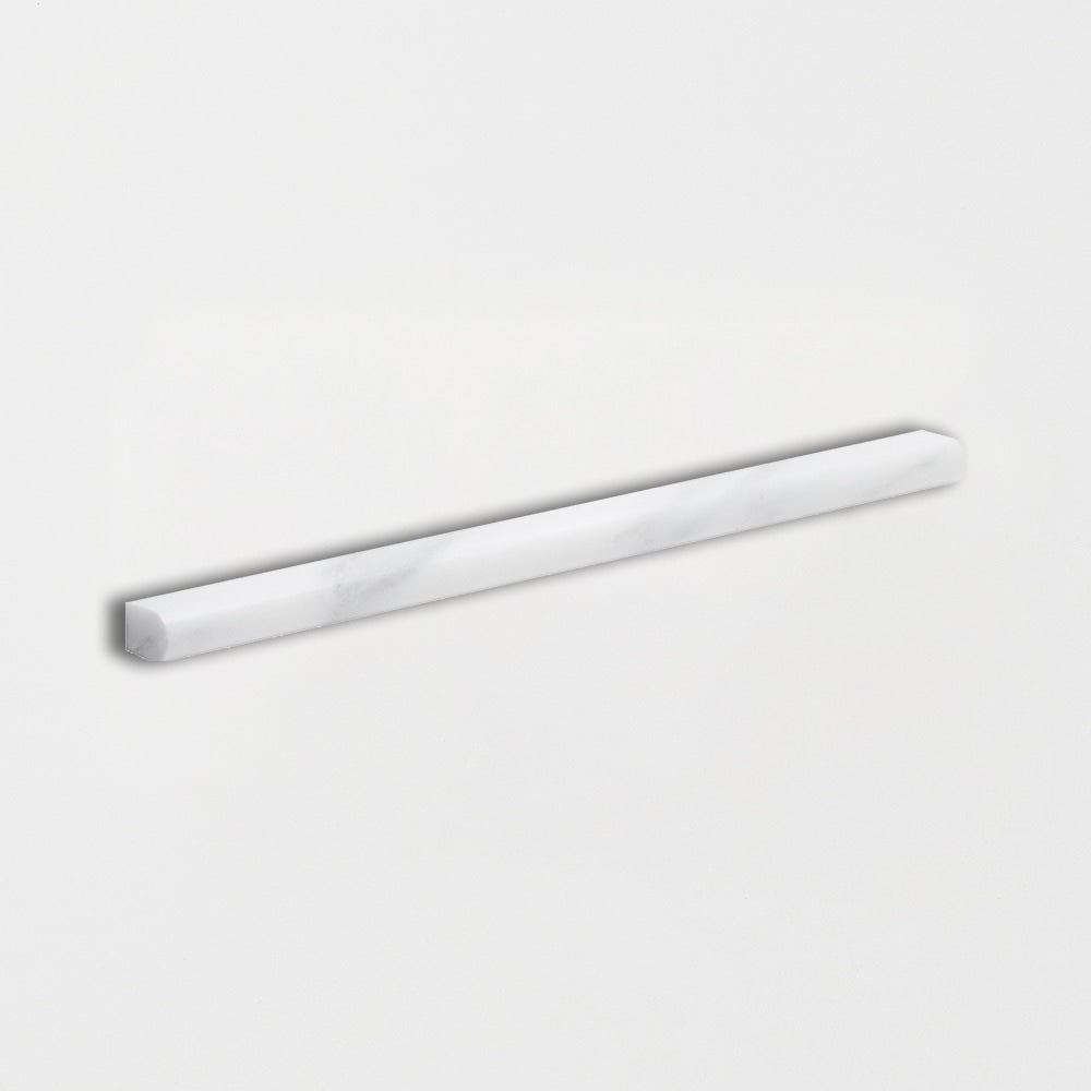 Bella White Honed Pencil Liner Marble Moldings