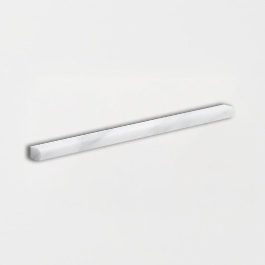 Bella White Honed Pencil Liner Marble Moldings