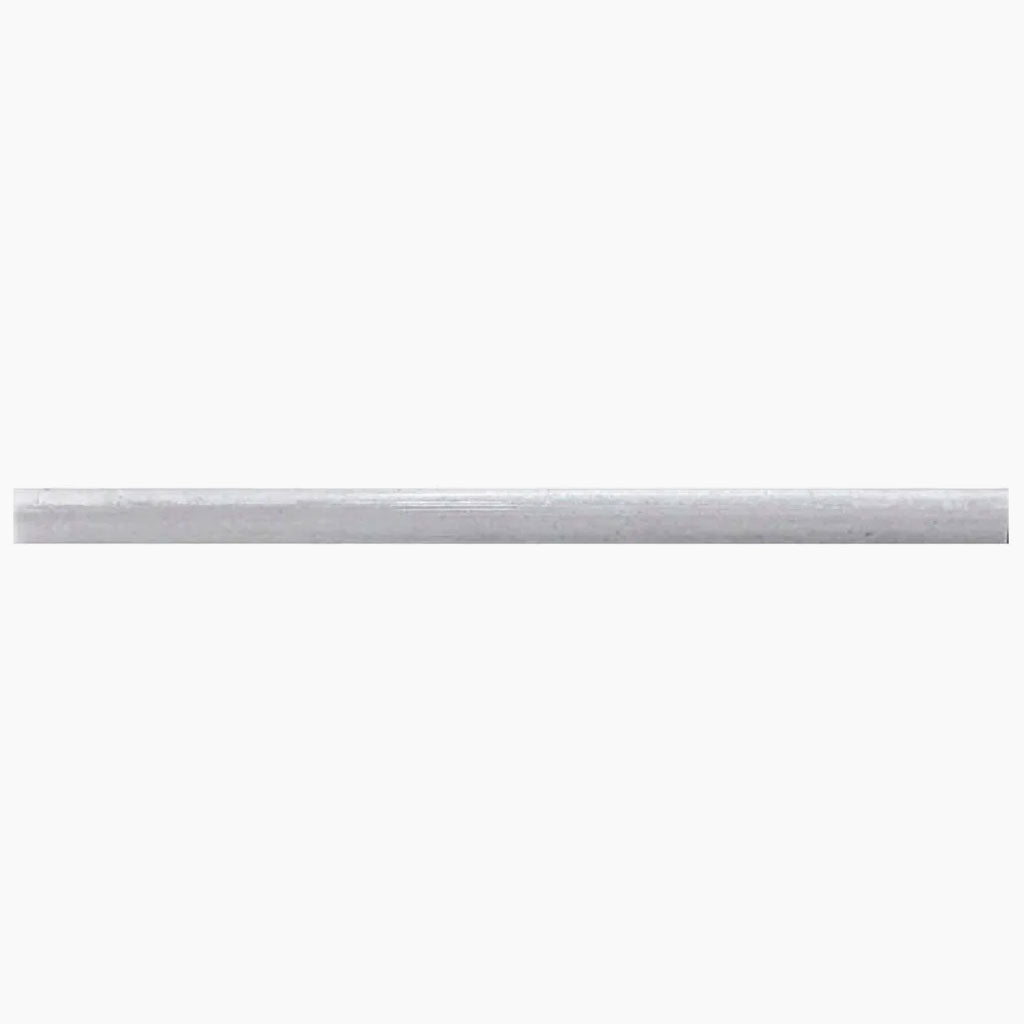 Gray 0.5x12 Polished Equator Pencil Marble Tile Trim (10 pack, 0.5 sq ft/case)