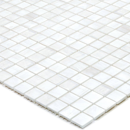 White Dove 12x12 Glossy Uniform Square Glass Mosaic Tile (20 pack, 18.69 sq ft/case)