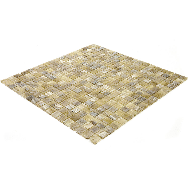 Golden Brown 12x12 Glossy Uniform Square Glass Mosaic Tile (20 pack, 18.69 sq ft/case)