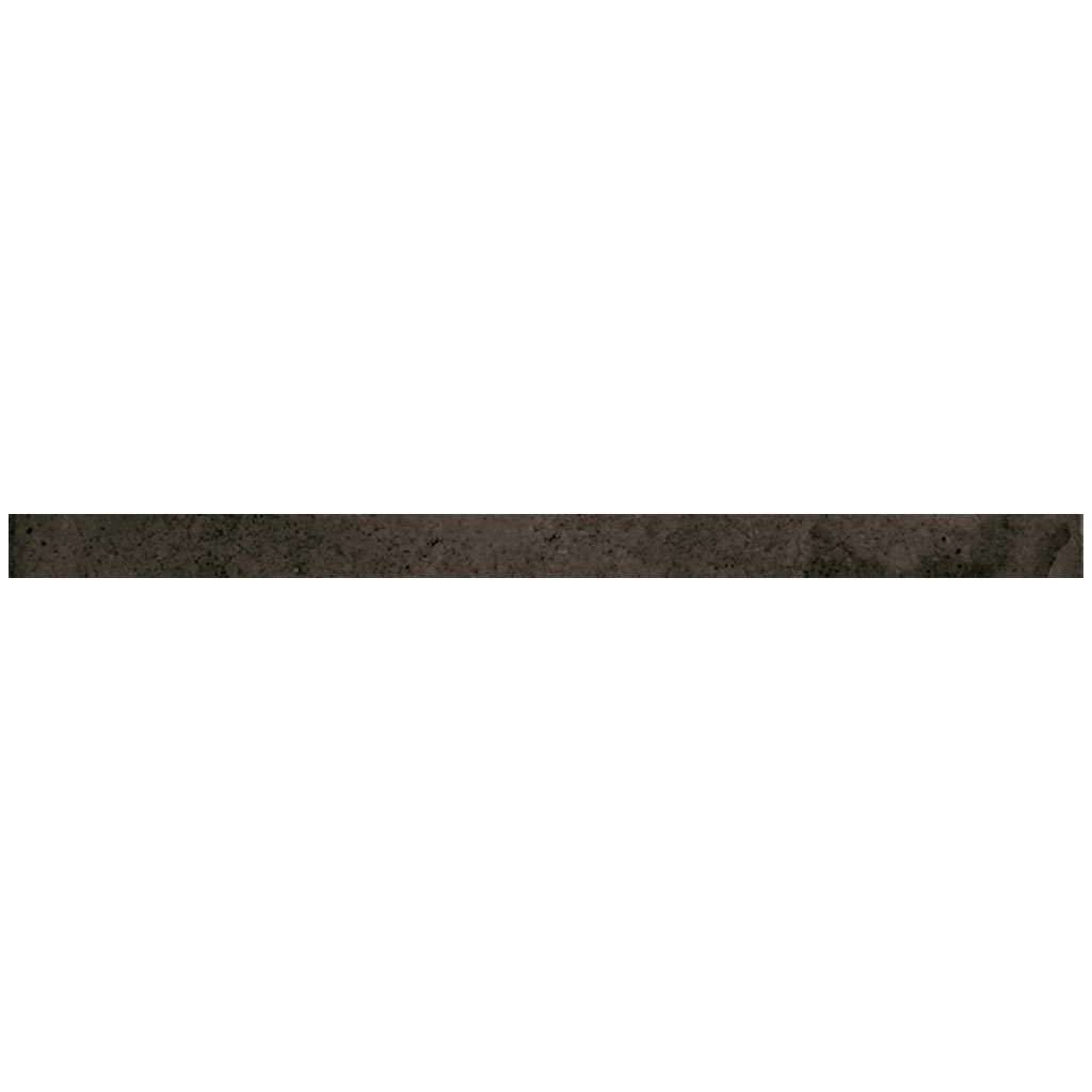 Black 0.5x8 Glossy Ceramic Pencil Tile Trim (10 pack, 0.7 sq ft/case)