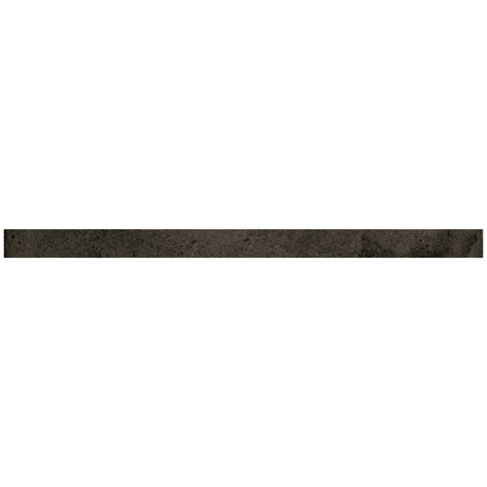 Black 0.5x8 Glossy Ceramic Pencil Tile Trim (10 pack, 0.7 sq ft/case)