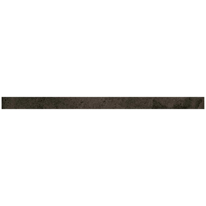Black 0.5x8 Glossy Ceramic Pencil Tile Trim (10 pack, 0.7 sq ft/case) - Sample