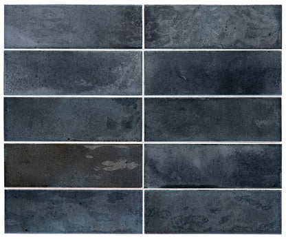 Spruce Blue 2.5x8 Glossy Ceramic Subway Tile (38 pack, 5.38 sq ft/case)