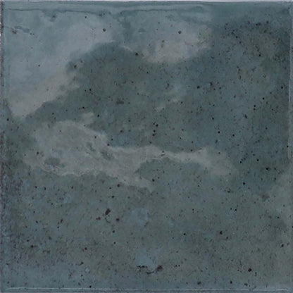 Spruce Blue 4x4 Glossy Square Ceramic Tile (60 pack, 6.48 sq ft/case) - Sample