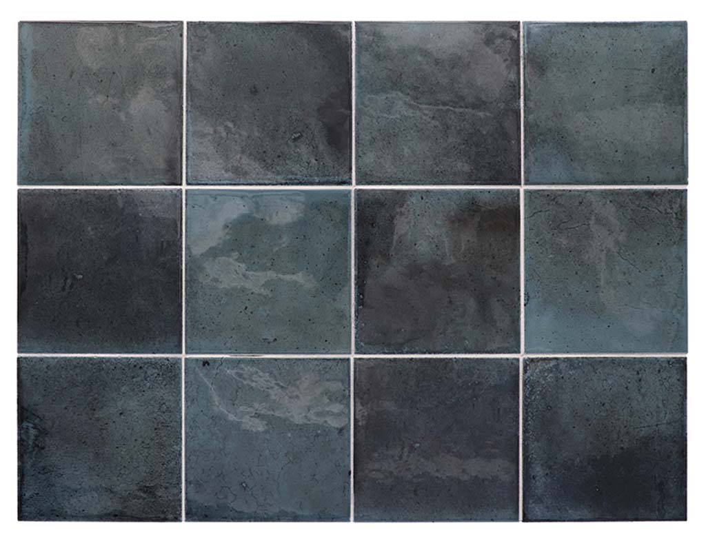 Spruce Blue 4x4 Glossy Square Ceramic Tile (60 pack, 6.48 sq ft/case) - Sample