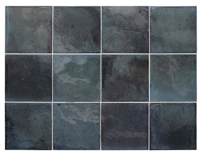 Spruce Blue 4x4 Glossy Square Ceramic Tile (60 pack, 6.48 sq ft/case) - Sample