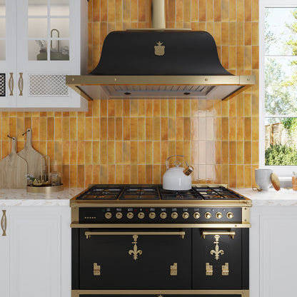 Honey Orange 2.5x8 Glossy Ceramic Subway Tile (38 pack, 5.38 sq ft/case)