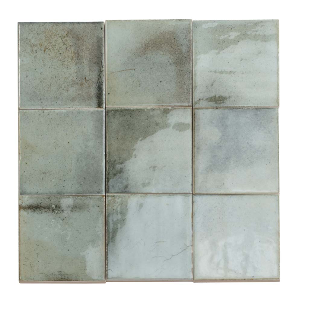 Sage Green 4x4 Glossy Ceramic Subway Tile (60 pack, 6.46 sq ft/case)