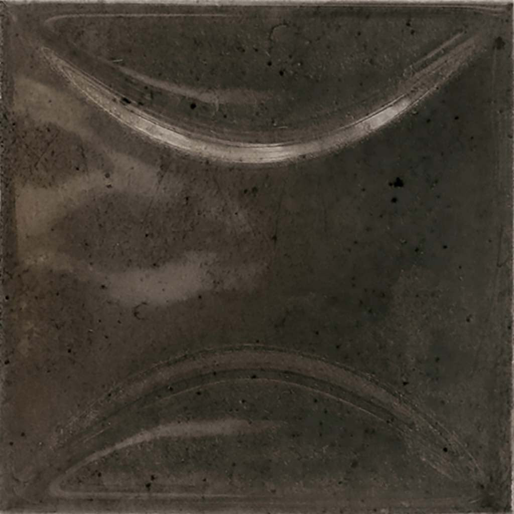Black 4x4 Glossy Ceramic Square Deco Tile (50 pack, 5.39 sq ft/case) - Sample