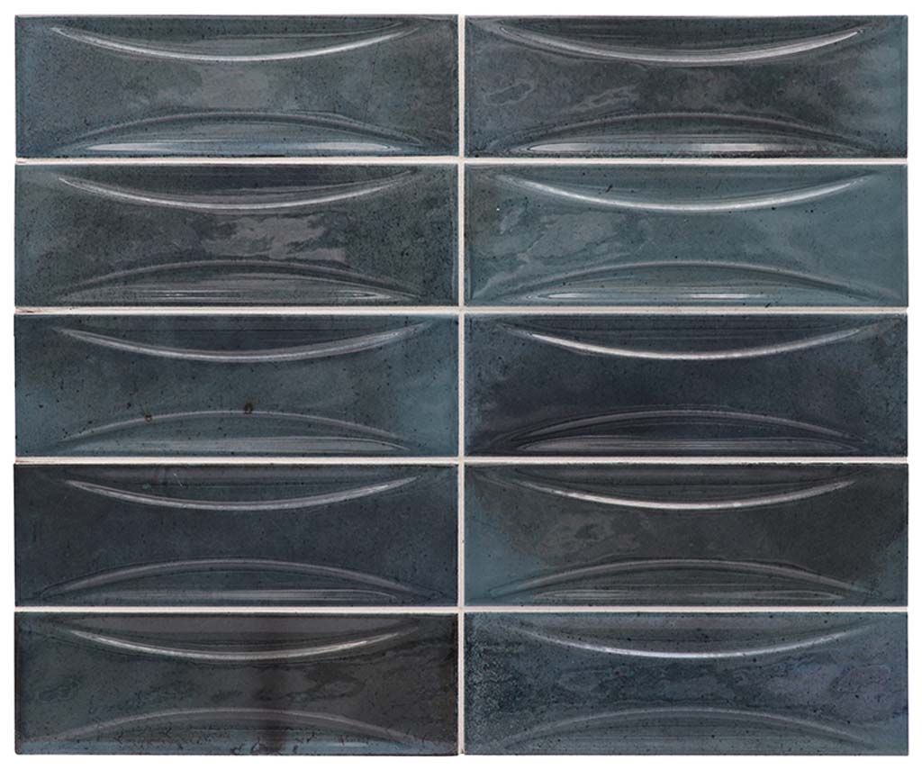 Spruce Blue 2.5x8 Glossy Ceramic Subway Deco Tile (38 pack, 5.38 sq ft/case)