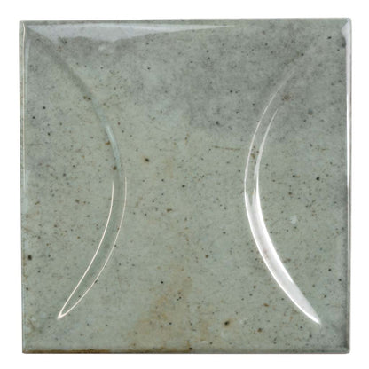 Sage Green 4x4 Glossy Ceramic Square Deco Tile (60 pack, 6.48 sq ft/case)
