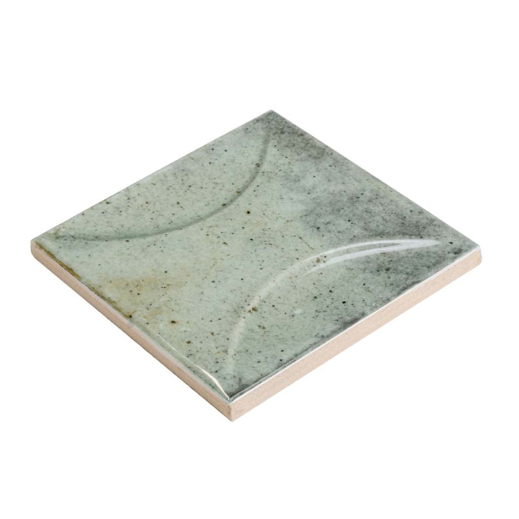 Sage Green 4x4 Glossy Ceramic Square Deco Tile (60 pack, 6.48 sq ft/case)