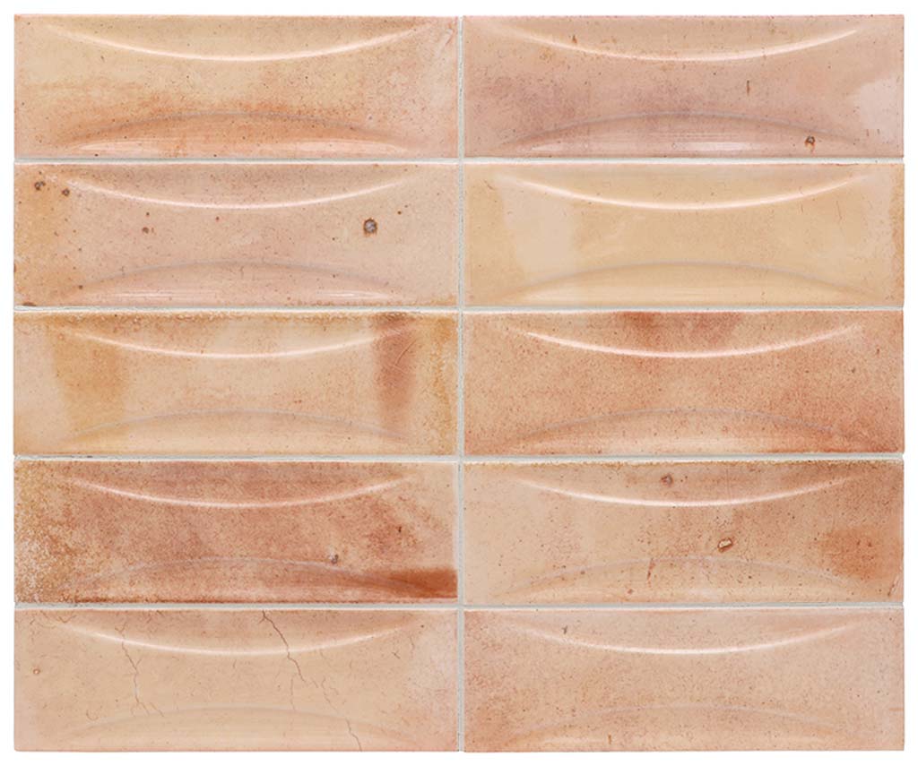 Pink 2.5x8 Glossy Ceramic Subway Deco Tile (38 pack, 5.38 sq ft/case) - Sample