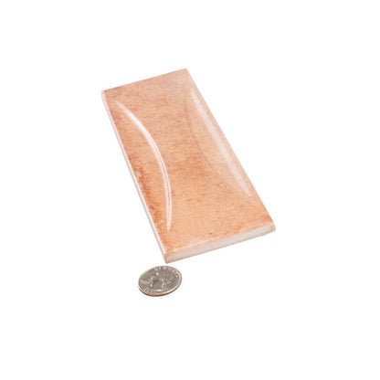 Pink 2.5x8 Glossy Ceramic Subway Deco Tile (38 pack, 5.38 sq ft/case)