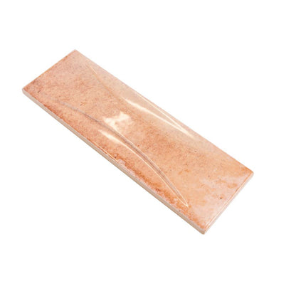 Pink 2.5x8 Glossy Ceramic Subway Deco Tile (38 pack, 5.38 sq ft/case) - Sample