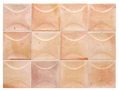 Pink 4x4 Glossy Ceramic Square Deco Tile (50 pack, 5.39 sq ft/case)