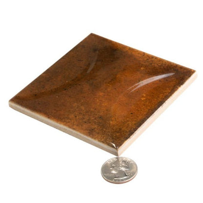 Red 4x4 Glossy Ceramic Square Deco Tile (60 pack, 6.48 sq ft/case) - Sample