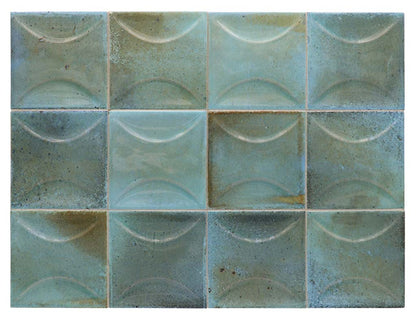 Blue 4x4 Glossy Ceramic Square Deco Tile (60 pack, 6.48 sq ft/case)