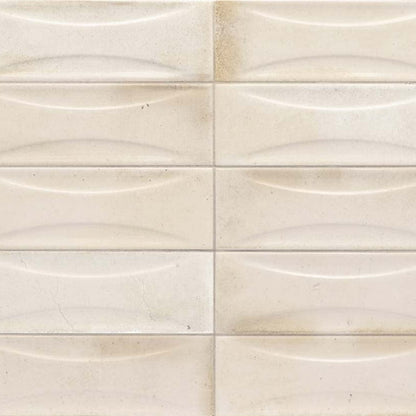 White 2.5x8 Glossy Ceramic Subway Deco Tile (38 pack, 5.38 sq ft/case)