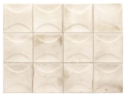 White 4x4 Glossy Ceramic Square Deco Tile (60 pack, 6.68 sq ft/case)