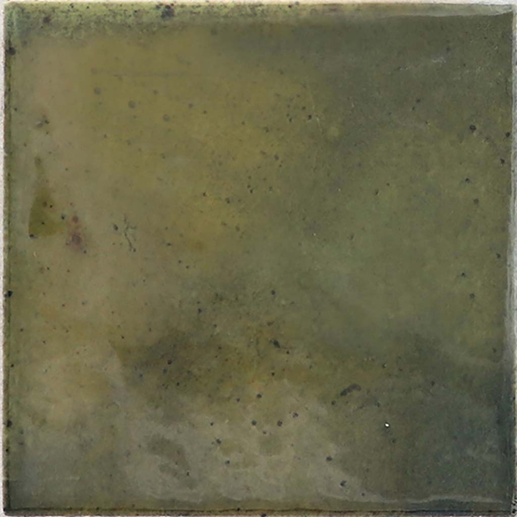 Olive Green 4x4 Glossy Square Ceramic Tile (60 pack, 6.46 sq ft/case)