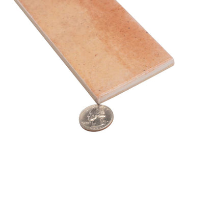 Pink 2.5x8 Glossy Ceramic Subway Tile (38 pack, 5.38 sq ft/case)