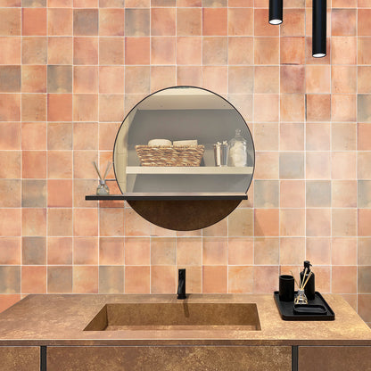 Pink 4x4 Glossy Square Ceramic Tile (60 pack, 6.46 sq ft/case)