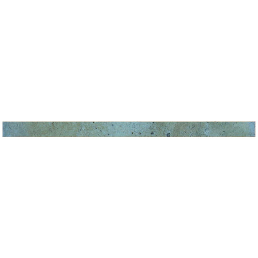 Blue 0.5x8 Glossy Ceramic Pencil Tile Trim (10 pack, 0.7 sq ft/case)