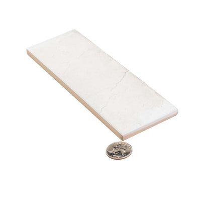 White 2.5x8 Glossy Ceramic Subway Tile (38 pack, 5.38 sq ft/case)
