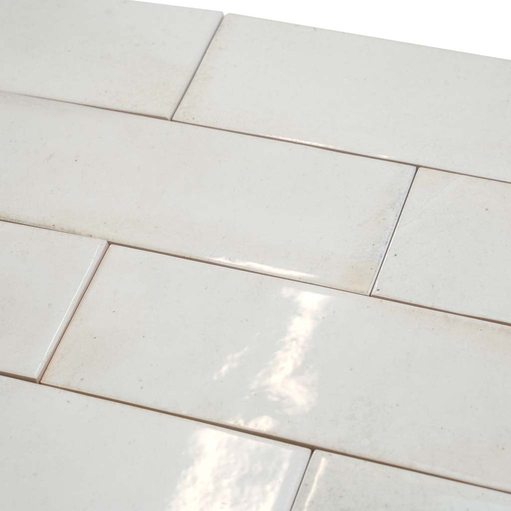 White 2.5x8 Glossy Ceramic Subway Tile (38 pack, 5.38 sq ft/case)