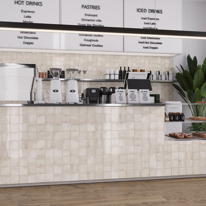 White 4x4 Glossy Square Ceramic Tile (60 pack, 6.46 sq ft/case)