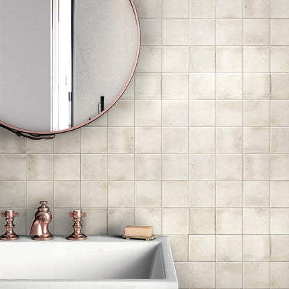 White 4x4 Glossy Square Ceramic Tile (60 pack, 6.46 sq ft/case)