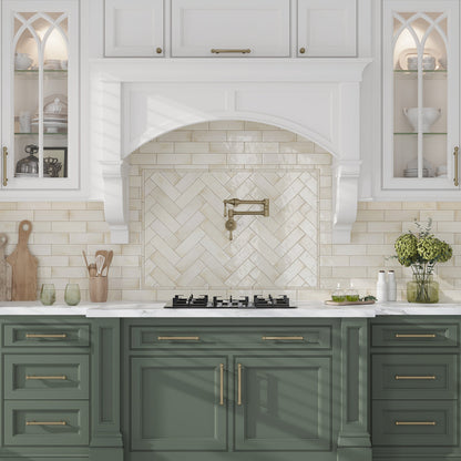 White 2.5x8 Glossy Ceramic Subway Tile (38 pack, 5.38 sq ft/case) - Sample