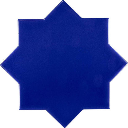 Cobalt Blue 5x5 Glossy Star Ceramic Tile (27 pack, 5.37 sq ft/case)